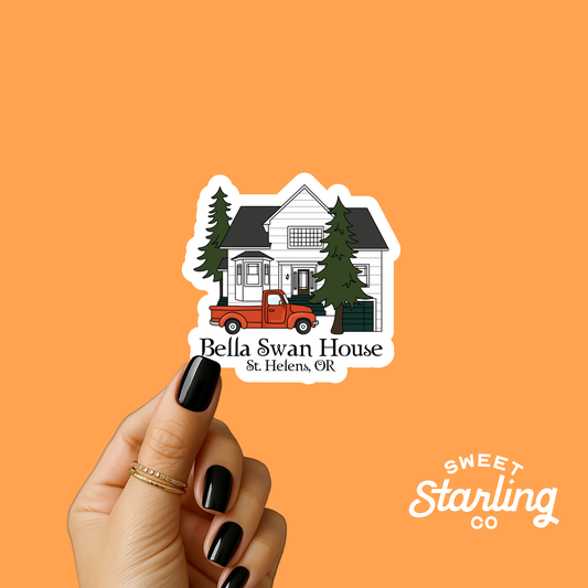 Swan House Sticker