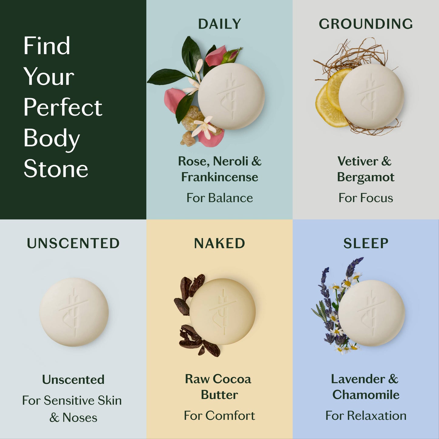 Daily Stone | Deep Moisturizing Lotion Bar: Starter Kit (3.5 oz)