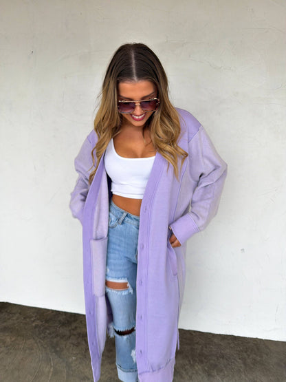 SPRING DESI SWEATSHIRT CARDIGAN: YELLOW