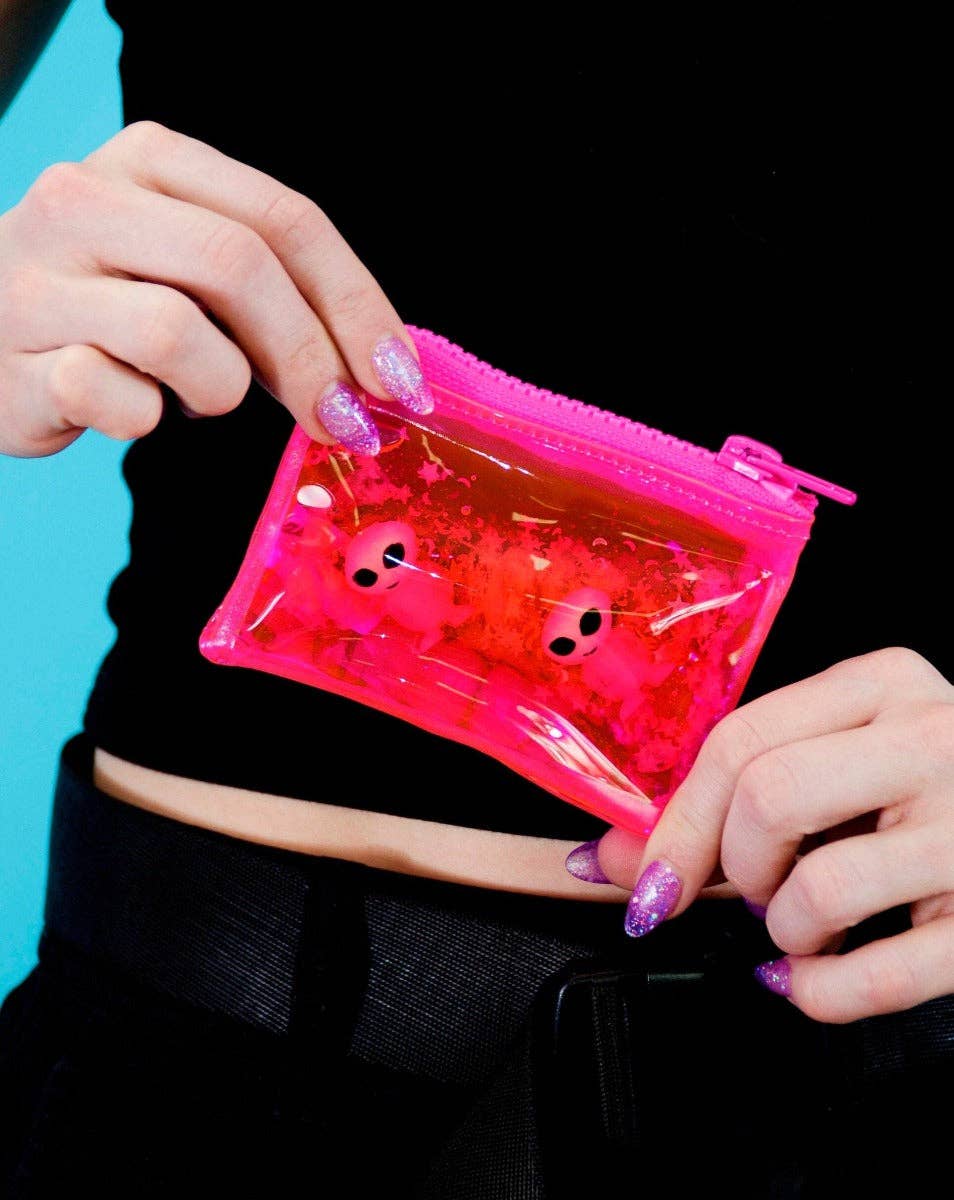 Glitter Goo Coin Purse - Attack on Mars - Pink