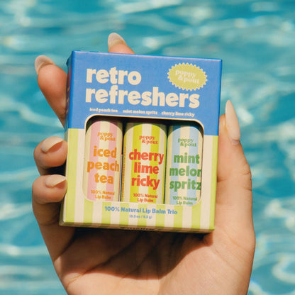 Gift Set, Retro Refreshers, Lip Balm Trio