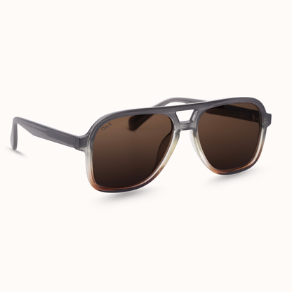 Cruz - Unisex Aviator Sunglasses – Polarized Hair-Friendly: Matte Black