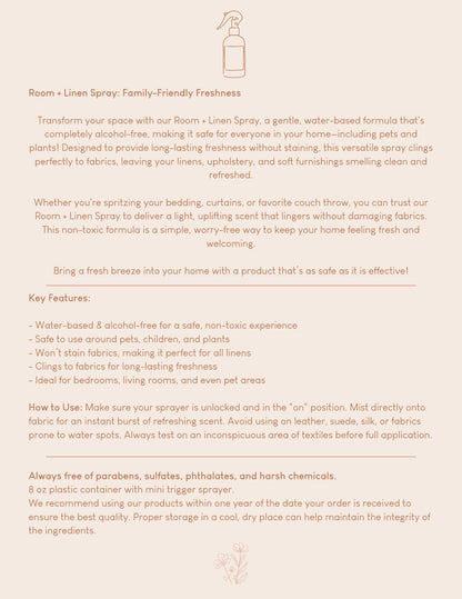 Malibu Room + Linen Spray - Sunshine Collection