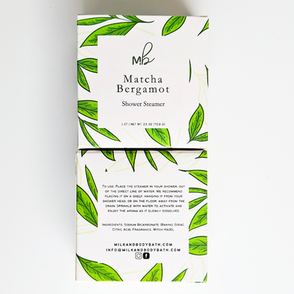 Matcha Bergamot Shower Steamer