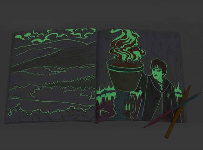 Harry Potter Glow in the Dark Coloring Book by Editors of Thunder Bay Press: Paperback; 76 pages / English