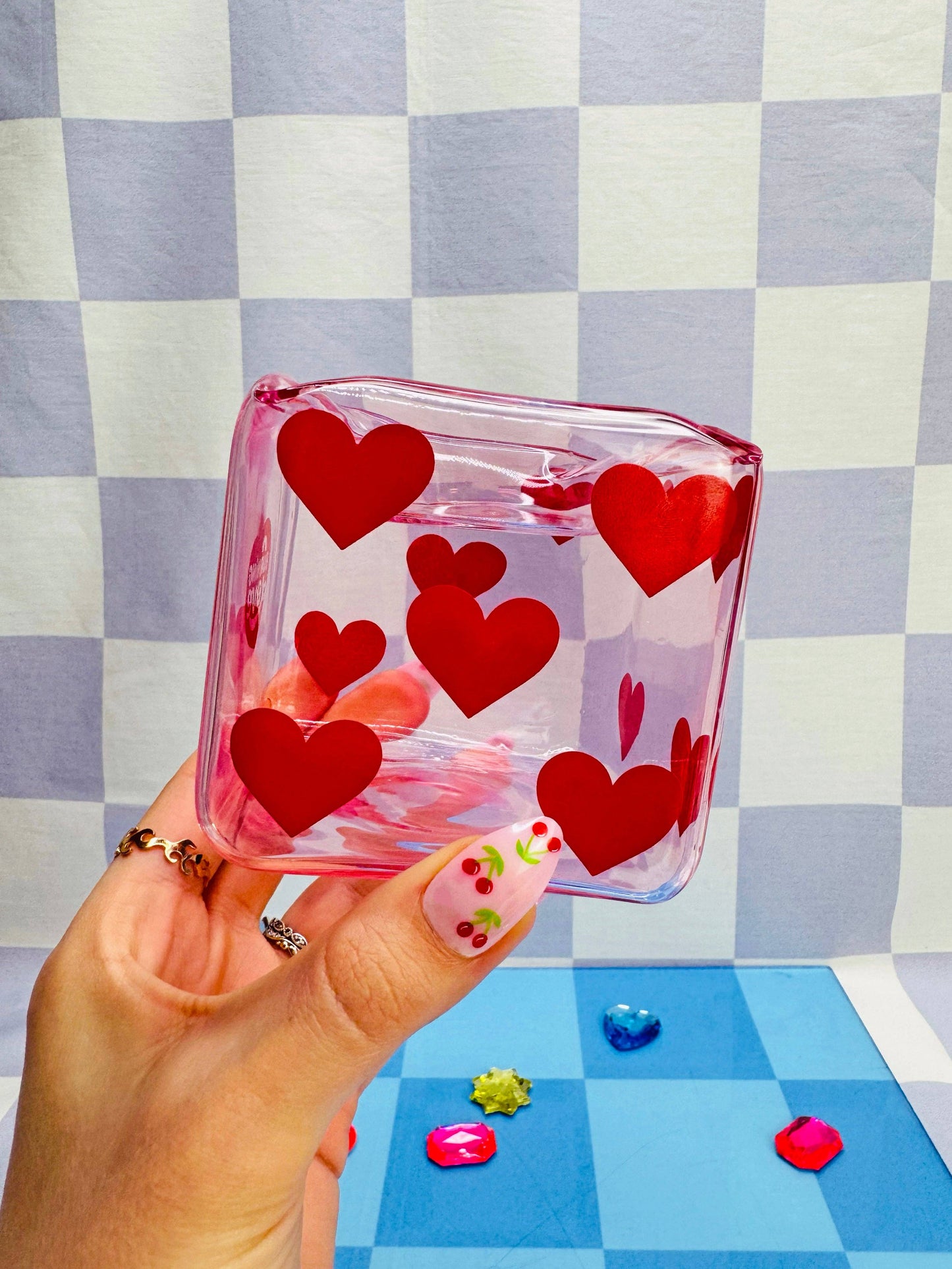 Pink Dice Ash Tray