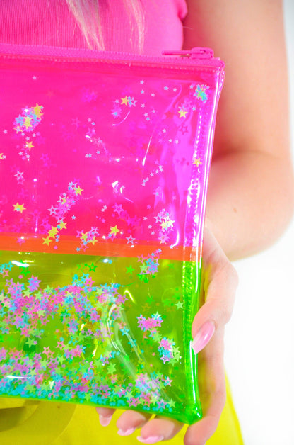 Liquid Glitter Makeup Bag - Star Dazed