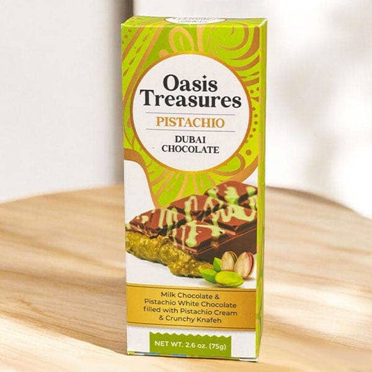 Dubai Chocolate Bar Pistachio by Oasis Treasures 2.45oz