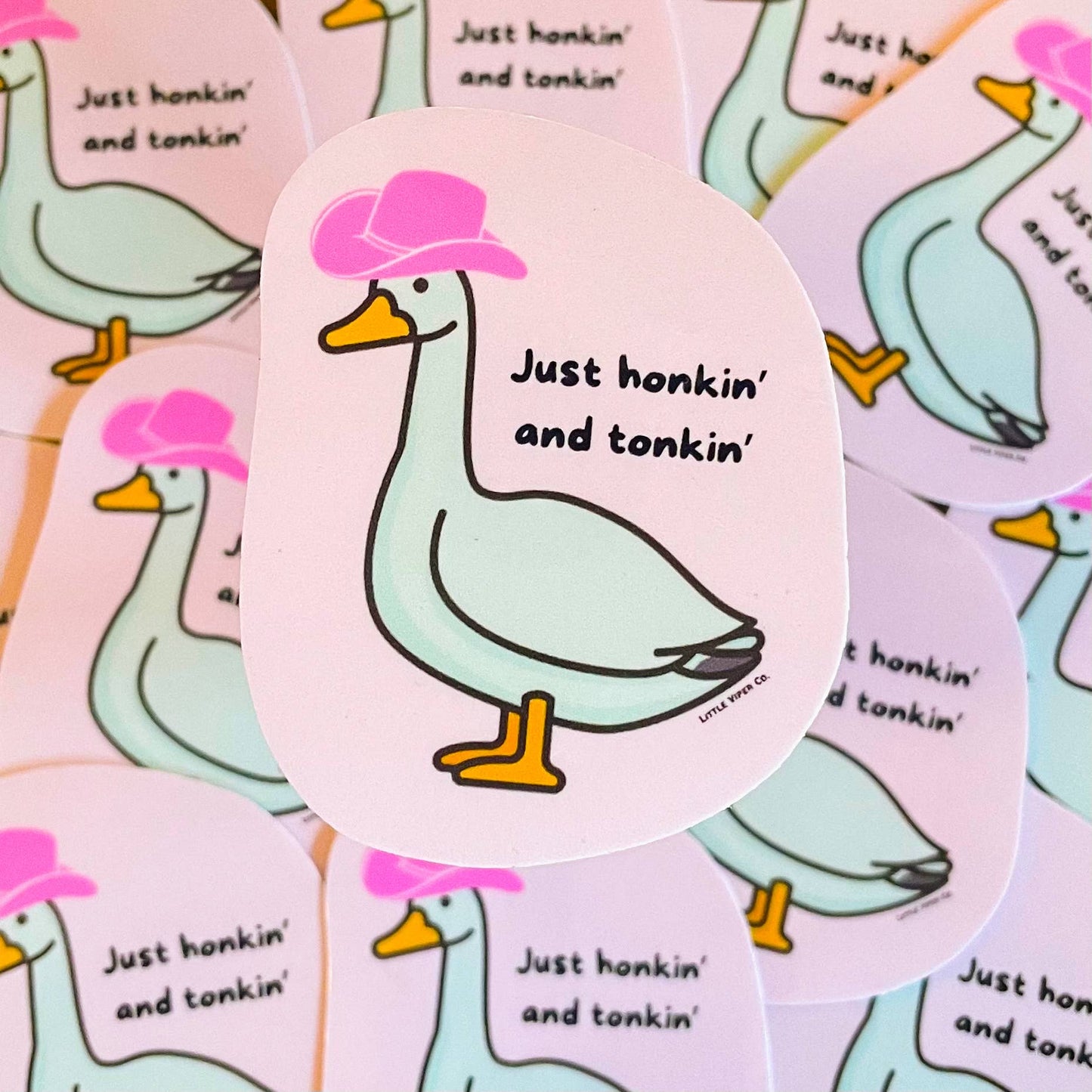 Just Honkin’ and Tonkin’ Sticker