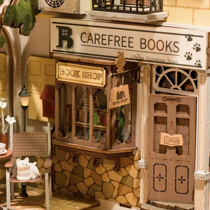 DIY Miniature House Book Nook Kit: Sunshine Town