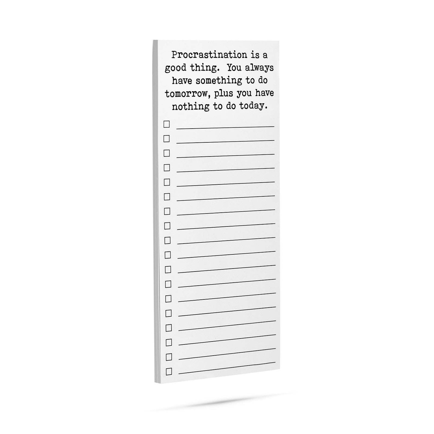 Procrastination is a good thing funny and clever list pad