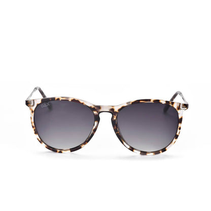 Midnight - Women's Polarized Medium Horn Sunglasses: Hot Pink