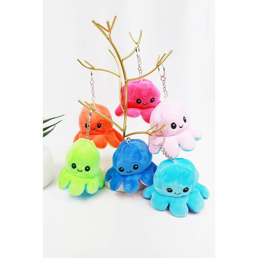 Reversible Octopus Plushie Key Chain