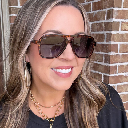 Cruz - Unisex Aviator Sunglasses – Polarized Hair-Friendly: Matte Black