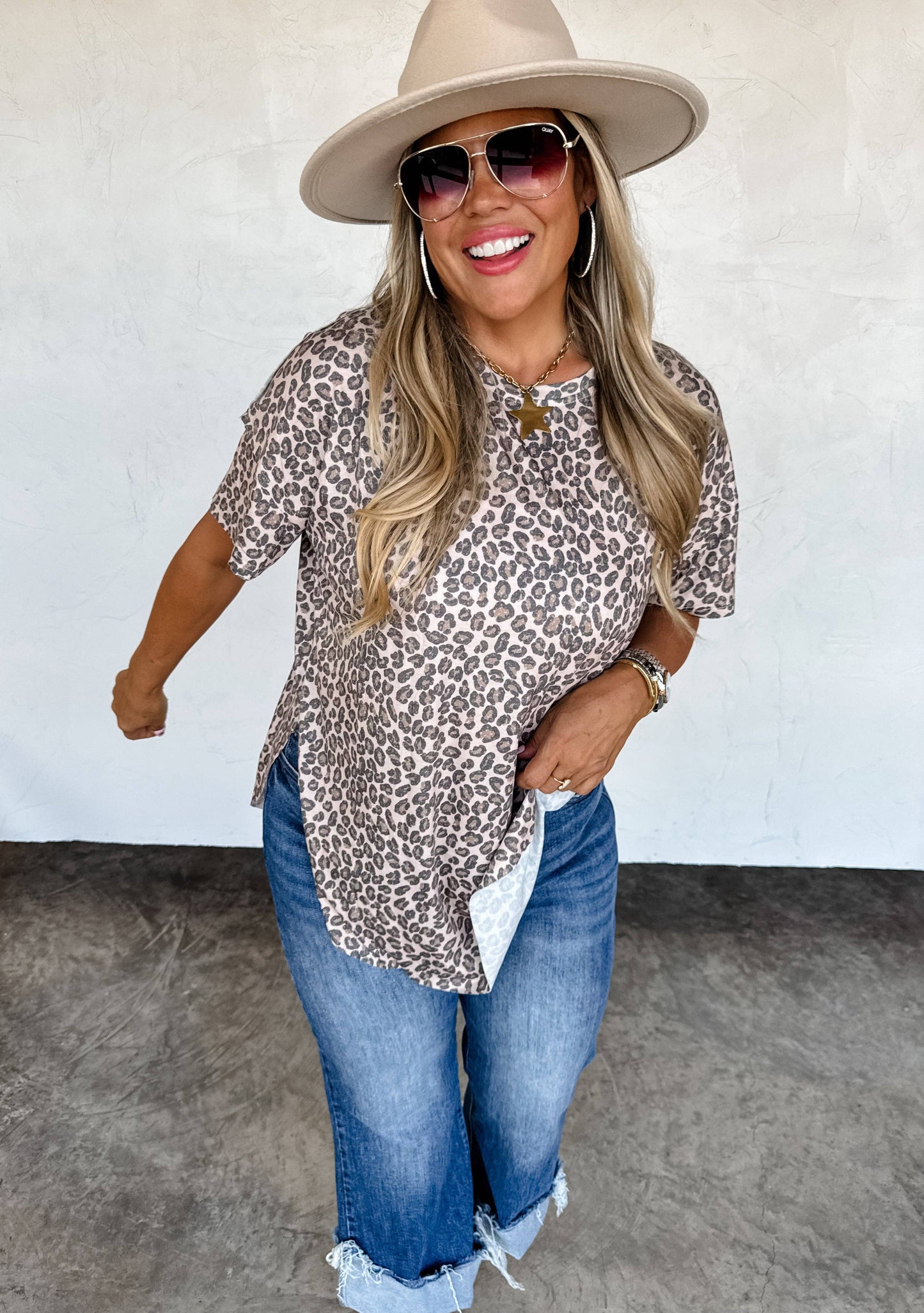 JOEY WASHED COTTON BOYFRIEND TEE RUST