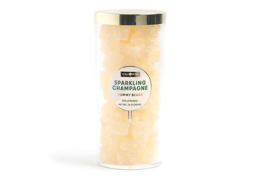 Large Sparkling Champagne Gummy Bears Tube