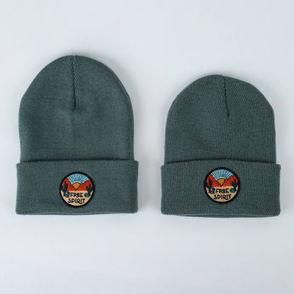 Made in USA. Free Spirit Spruce Beanie. Multi Sizes: Youth/Adult (Fits ages 5+)