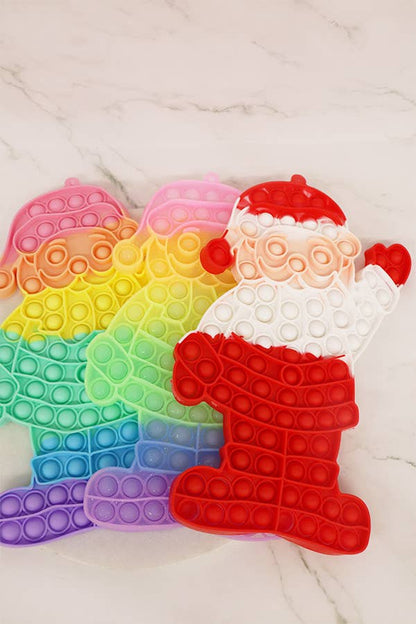 Santa Clause Bubble Push Pop Sensory Fidget Toy