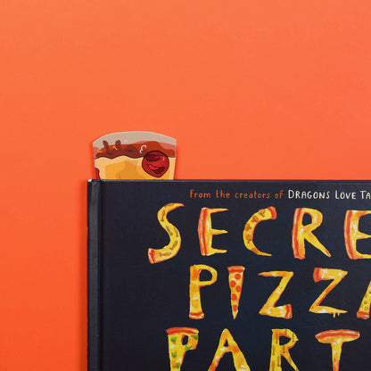 Pepperoni Pizza Bookmark (it's die cut!)