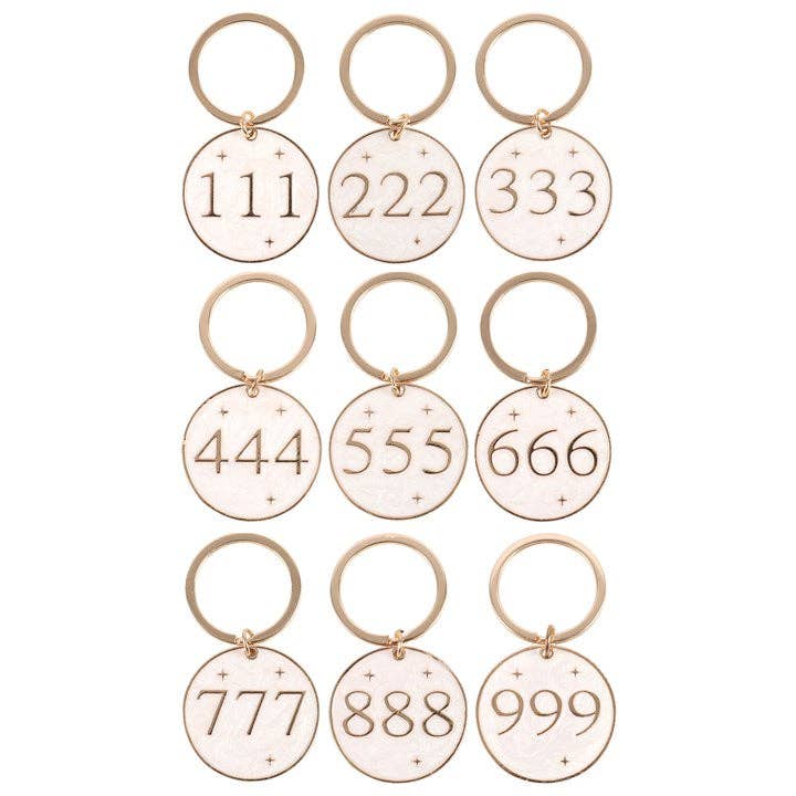 Angel Number Keyrings