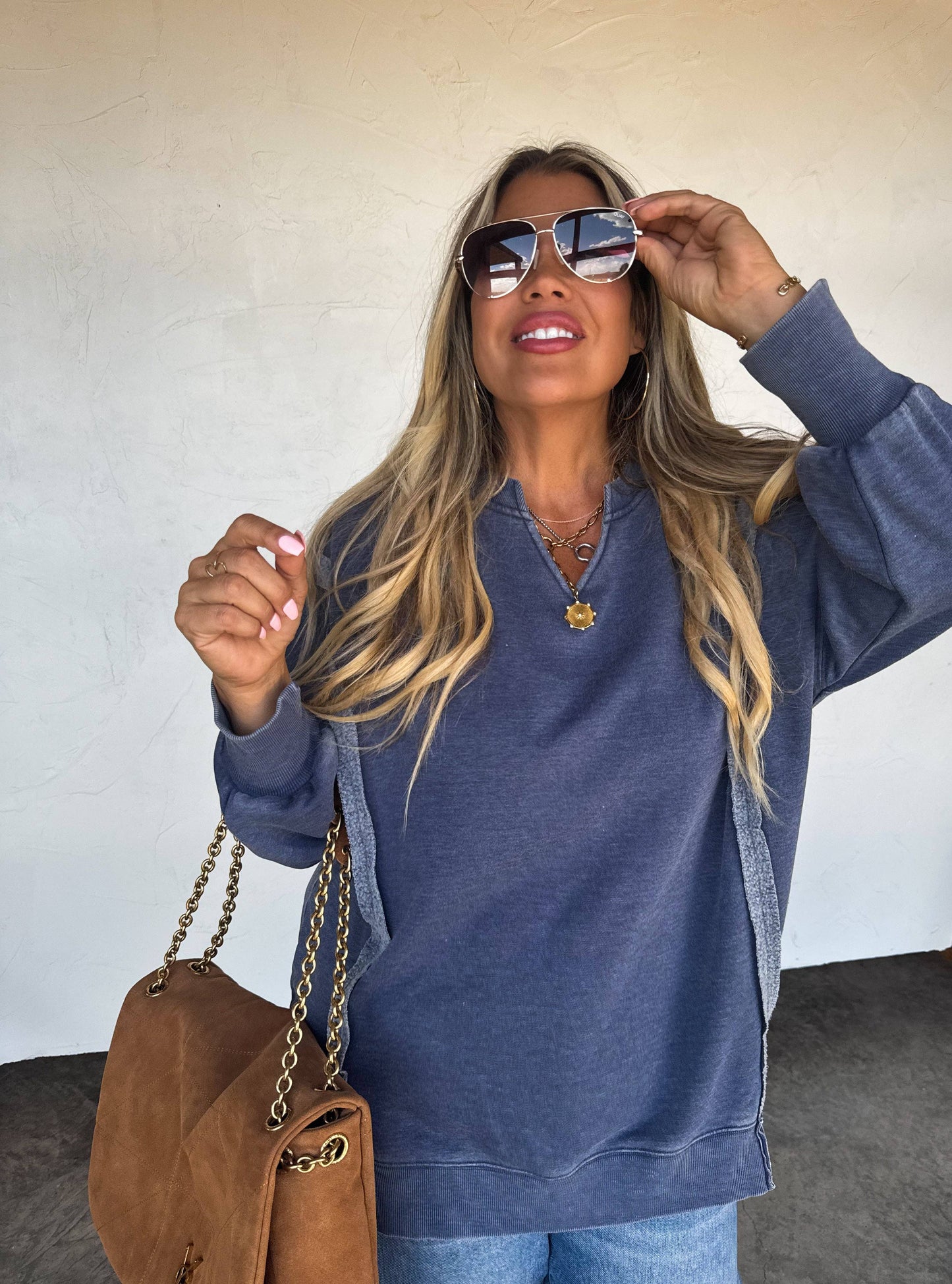 THE COMFY CUT SWEATSHIRT: WINE