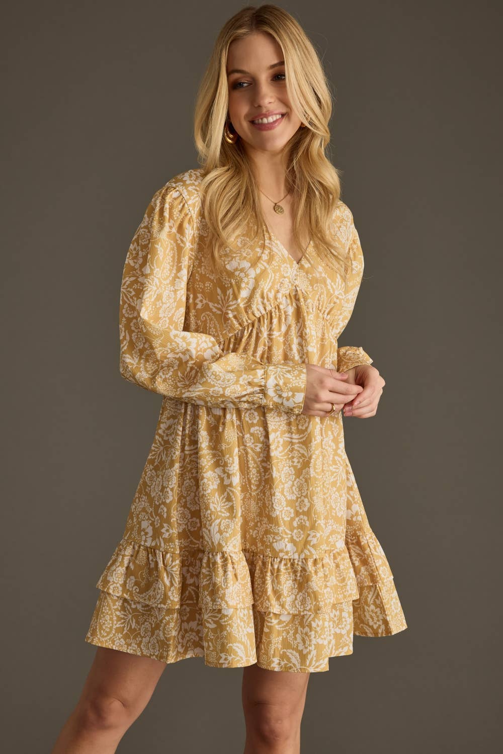 Yellow Floral Dress