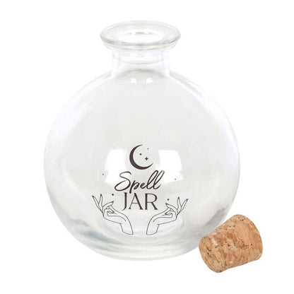 10cm Glass Magic Spell Jar with Recipe Booklet