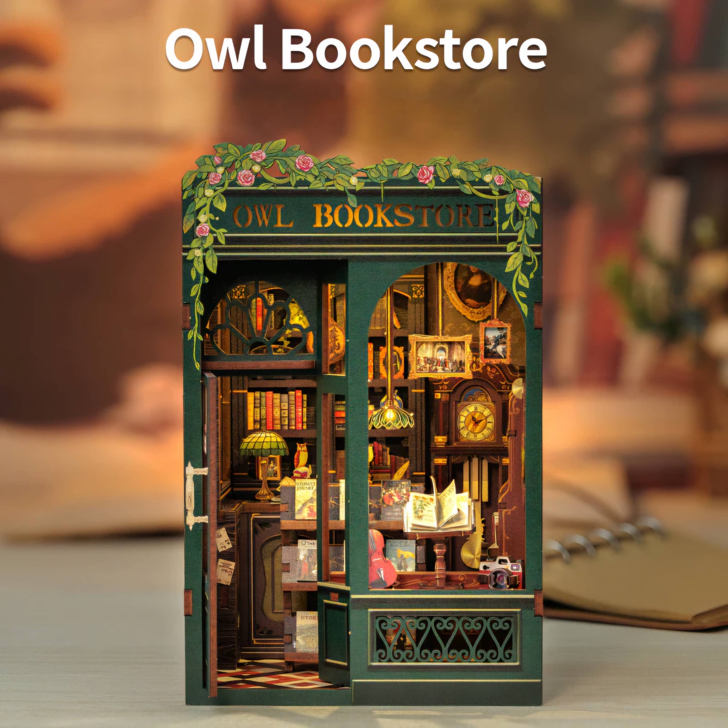 DIY Book Nook Kit: Owl Bookstore