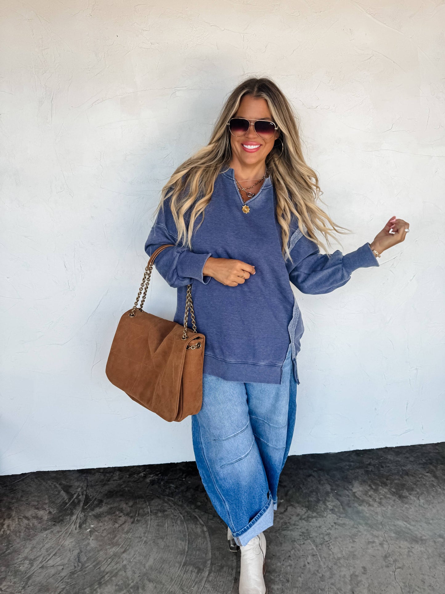 THE COMFY CUT SWEATSHIRT: WINE