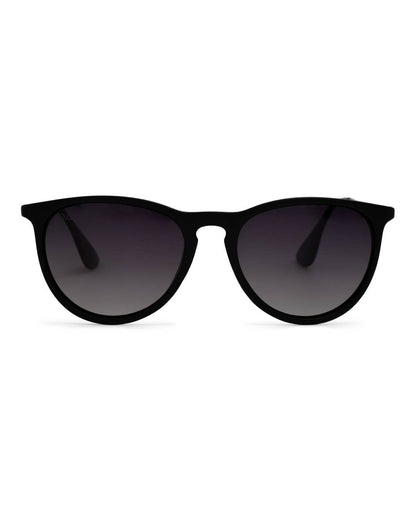 Midnight - Women's Polarized Medium Horn Sunglasses: Hot Pink