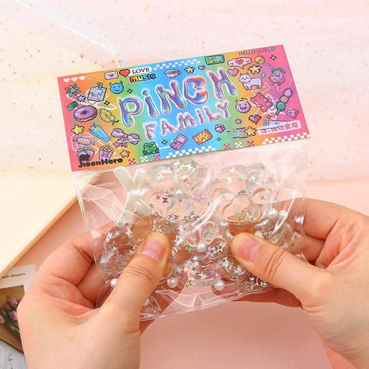 Pinch Family: Taba Squishy Transparent Cat Paw Fidget (5pc)