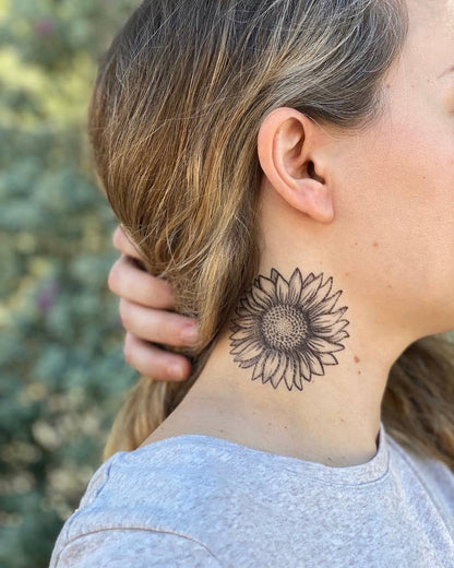 Sunflower Temporary Tattoo: 1-Pack