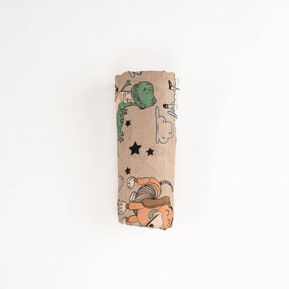 Round Up Gang Muslin Blanket: Standard