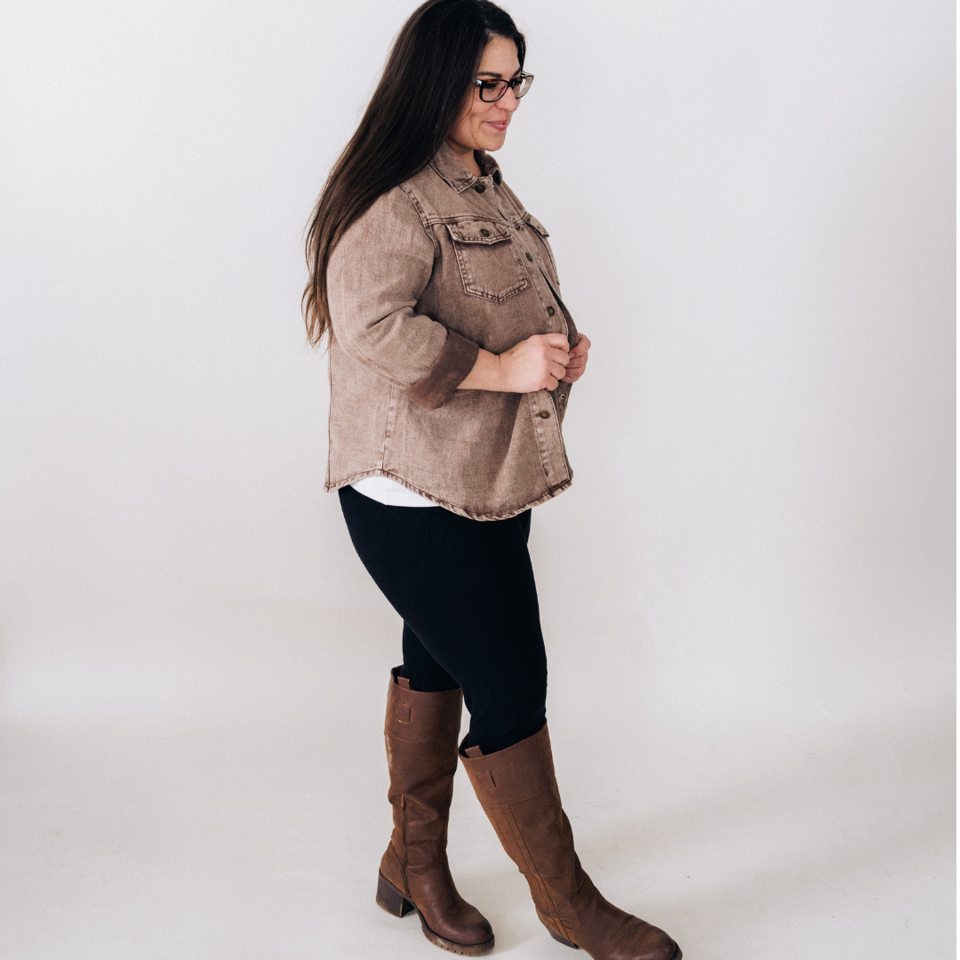 Brown Denim Jacket