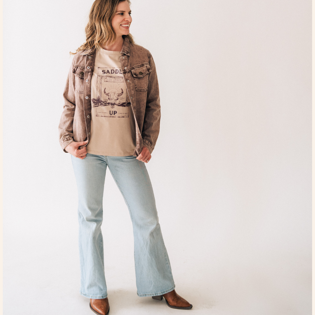 Brown Denim Jacket