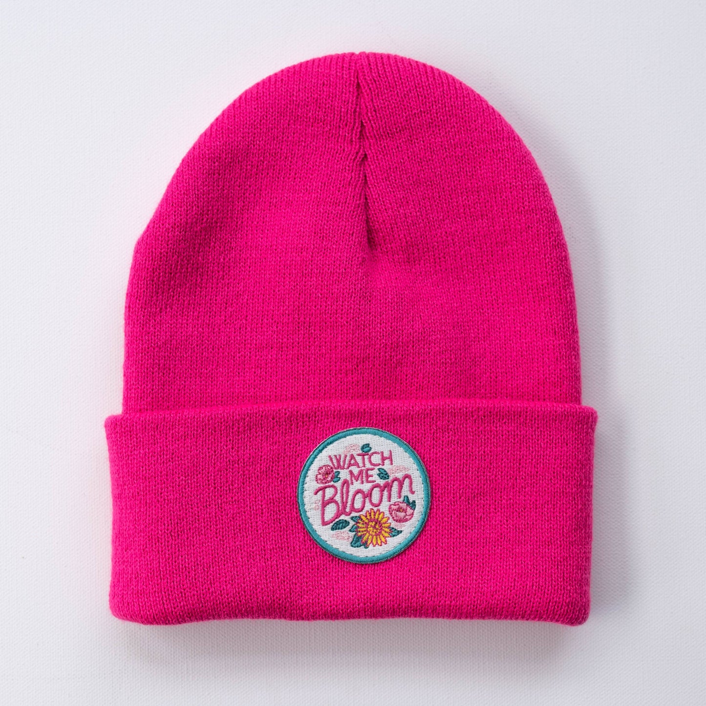 Watch Me Bloom Fuchsia Infant/Toddler Beanie