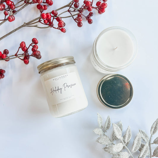 HOLIDAY PROSECCO | HOLIDAY CANDLE | 100% SOY WAX | 13 OZ