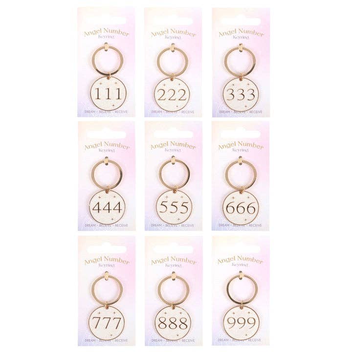 Angel Number Keyrings