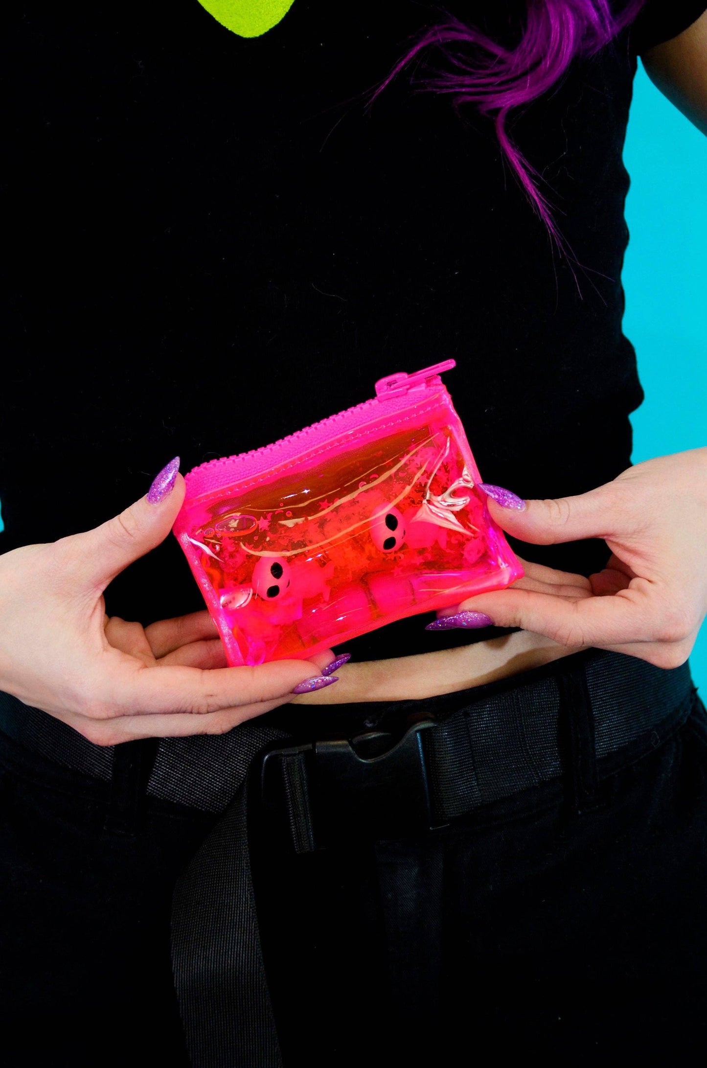 Glitter Goo Coin Purse - Attack on Mars - Pink