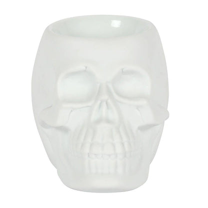 White Skull Oil Burner and Wax Warmer