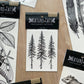 Pine Trees Temporary Tattoo: 1-Pack