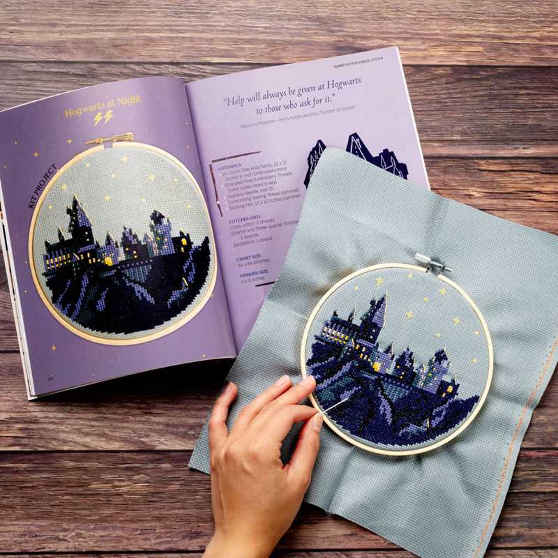 Harry Potter Cross-Stitch by Editors of Thunder Bay Press: Kit - Paperback