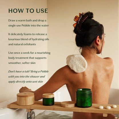 Sleep Pebble | Deep Moisturizing Solid Bath & Shower Oil: Tray of 20