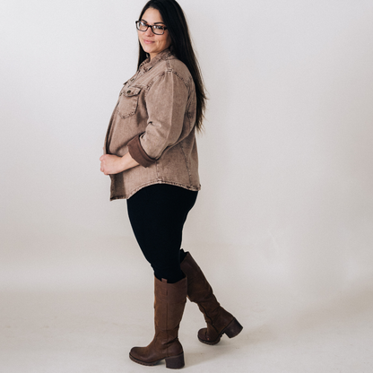 Brown Denim Jacket