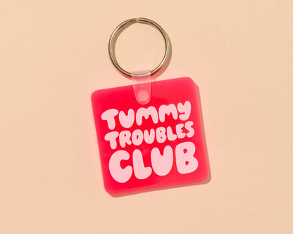 Tummy Troubles Club PVC Keychain