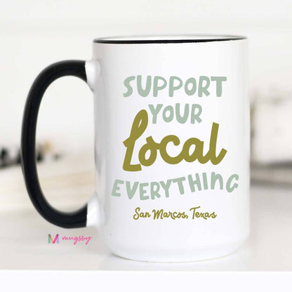 Support Your Local Everything Mug, Green
