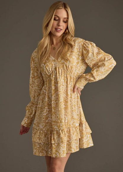 Yellow Floral Dress