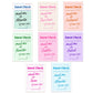 Guest Check Sticker Decal, Custom Sticker: Purple