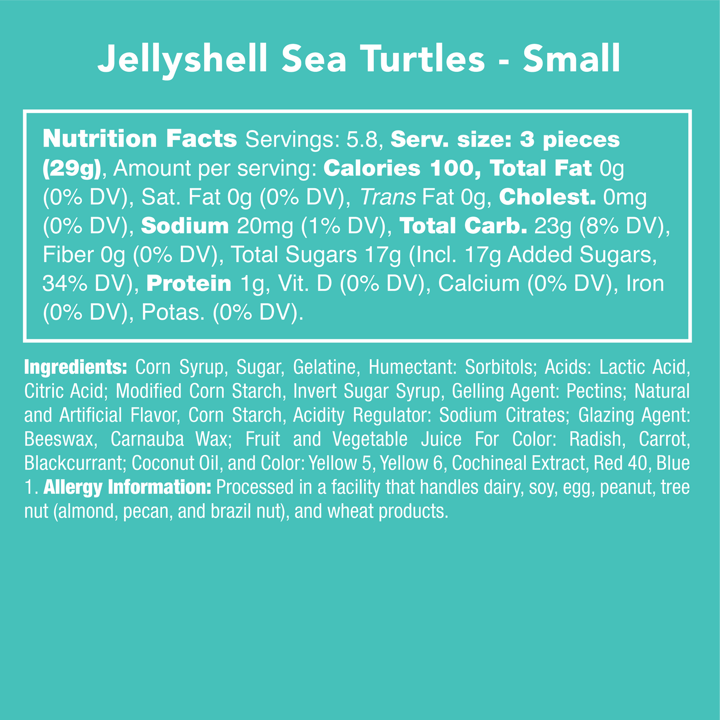 Jellyshell Gummy Sea Turtles