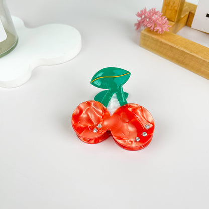 Strawberry Cherry Pineapple Hair Clip: Pineapple
